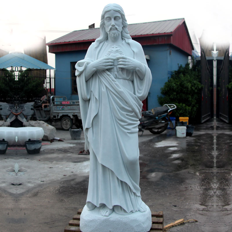 Caholic church garden decor sacred heart of jesus outdoor statue for sale TCH-08