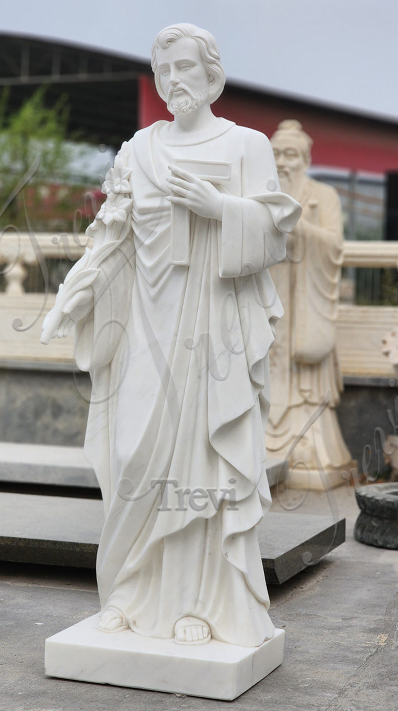 marble St Joseph statue